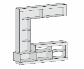 Гостиная Омаха (темное дерево/белый бриллиант) в Сысерти - sysert.mebel-e96.ru