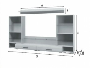 Стенка Домино Белый Глянец (БМ) в Сысерти - sysert.mebel-e96.ru