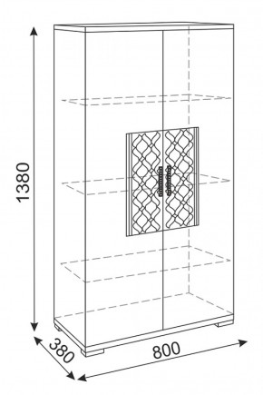 Стенка Тиффани (М 05-05-09-11-12-13-14) (Риннер) в Сысерти - sysert.mebel-e96.ru