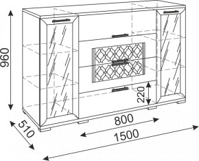 Стенка Тиффани модульная (Риннер) в Сысерти - sysert.mebel-e96.ru