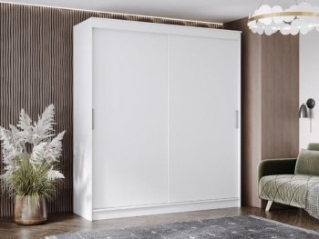 Шкаф-купе 2000 мм Гранд-1 ЛДСП, белый гладкий (Эра) в Сысерти - sysert.mebel-e96.ru