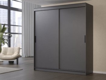 Шкаф-купе 2000 мм Гранд-1 ЛДСП, графит (Эра) в Сысерти - sysert.mebel-e96.ru