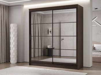 Шкаф-купе 2000 мм Гранд-1 зеркало/зеркало, венге (Эра) в Сысерти - sysert.mebel-e96.ru