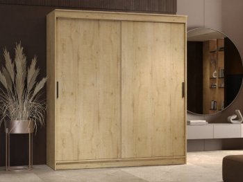 Шкаф-купе 2000 мм Гранд-1 ЛДСП, дуб вотан (Эра) в Сысерти - sysert.mebel-e96.ru