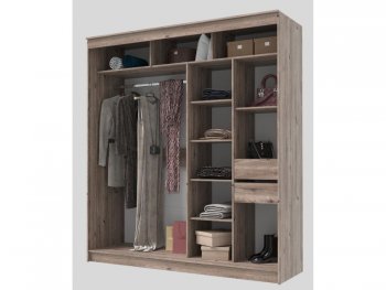 Шкаф-купе 2000 мм Гранд-1 ЛДСП, дуб горный (Эра) в Сысерти - sysert.mebel-e96.ru