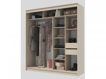 Шкаф-купе 2000 мм Гранд-1 ЛДСП, сатин (Эра) в Сысерти - sysert.mebel-e96.ru