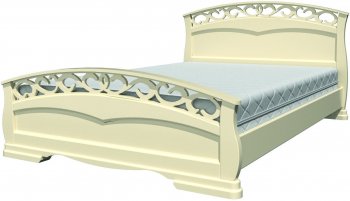 Кровать из массива Грация-1 Слоновая кость (БМ) в Сысерти - sysert.mebel-e96.ru