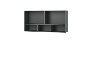 Полка навесная с дверками Грей (МЛК) в Сысерти - sysert.mebel-e96.ru