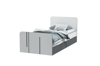 Набор детской мебели Грей модульный (МЛК) в Сысерти - sysert.mebel-e96.ru