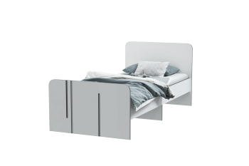 Кровать 900 мм Грей (МЛК) в Сысерти - sysert.mebel-e96.ru
