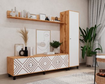 Стенка HYGGE комп.1 ромбы (Мама) в Сысерти - sysert.mebel-e96.ru