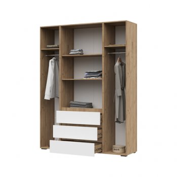 Шкаф 1600 мм Хелен ШК-05 крафт (СтендМ) в Сысерти - sysert.mebel-e96.ru