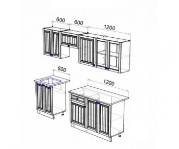 Кухонный гарнитур Хозяюшка 2400 Трюфель (Эра) в Сысерти - sysert.mebel-e96.ru