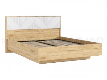 Кровать парящая Ирис крафт/белый (Миф) в Сысерти - sysert.mebel-e96.ru