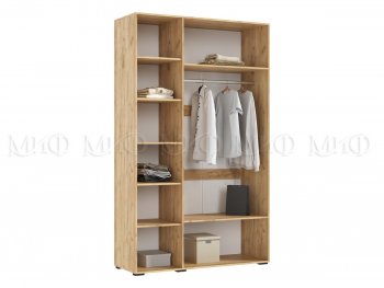 Шкаф 1350 мм Ирис с антресолью, крафт/белый (Миф) в Сысерти - sysert.mebel-e96.ru