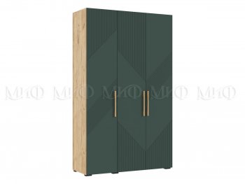 Шкаф 1350 мм Ирис с антресолью, крафт/грин (Миф) в Сысерти - sysert.mebel-e96.ru