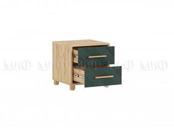 Тумба прикроватная Ирис крафт/грин, 2 шт (Миф) в Сысерти - sysert.mebel-e96.ru