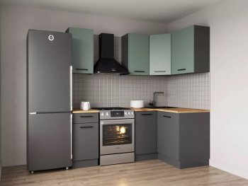 Кухонный гарнитур угловой Изумруд 2000х1200 в Сысерти - sysert.mebel-e96.ru