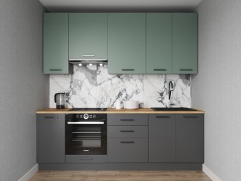 Кухонный гарнитур Изумруд 2400 мм Sanvut в Сысерти - sysert.mebel-e96.ru