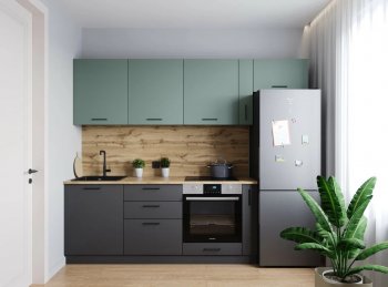 Кухонный гарнитур Изумруд 2550 мм (Санвут) в Сысерти - sysert.mebel-e96.ru