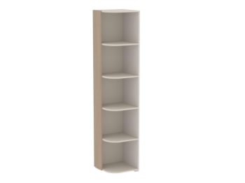 Полка угловая, Каспер (424*408*2002) Кашемир (СБК) в Сысерти - sysert.mebel-e96.ru