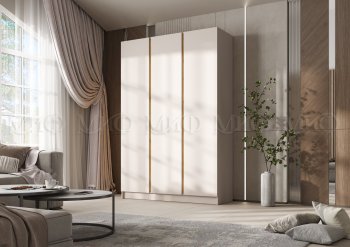 Шкаф 1500 мм 3-х створчатый Келвин кашемир (Миф) в Сысерти - sysert.mebel-e96.ru