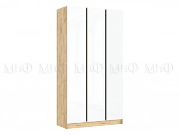 Шкаф 1200 мм 3-х ств. Келвин крафт золотой/белый (Миф) в Сысерти - sysert.mebel-e96.ru