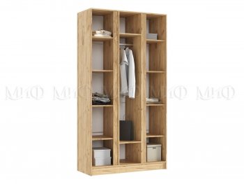 Шкаф 1200 мм 3-х ств. Келвин крафт золотой/белый (Миф) в Сысерти - sysert.mebel-e96.ru