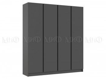 Шкаф 2000 мм 4-х ств. Келвин графит  (Миф) в Сысерти - sysert.mebel-e96.ru