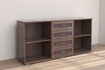 Комодино Кэт-4 венге (Диал) в Сысерти - sysert.mebel-e96.ru