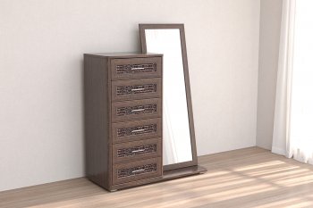 Комод с зеркалом Кэт-4 венге (Диал) в Сысерти - sysert.mebel-e96.ru