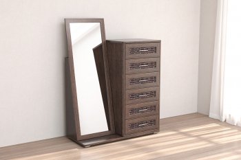 Комод с зеркалом Кэт-4 венге (Диал) в Сысерти - sysert.mebel-e96.ru