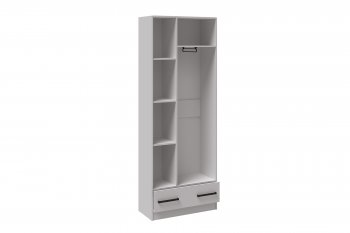 Шкаф 800 мм 2-х ств. с 1-м ящ. Кевин белый (Микон) в Сысерти - sysert.mebel-e96.ru