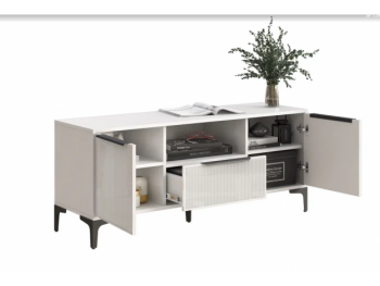 Тумба ТВ на 1350 Кимберли белый (Handis) в Сысерти - sysert.mebel-e96.ru