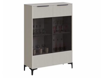 Шкаф со стеклом Кимберли кашемир (Handis) в Сысерти - sysert.mebel-e96.ru