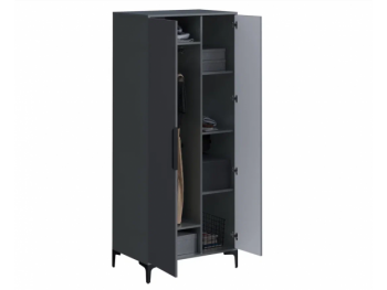 Шкаф 800 мм 2-створчатый Кимберли графит (Handis) в Сысерти - sysert.mebel-e96.ru