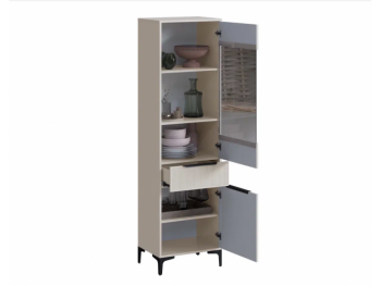 Пенал 550 мм со стеклом Кимберли кашемир (Handis) в Сысерти - sysert.mebel-e96.ru