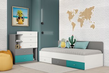 Кровать Клео арт. 010 океан (Диал) в Сысерти - sysert.mebel-e96.ru