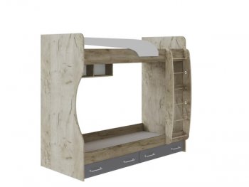 Набор детской мебели Колибри Лофт серый (Текс) в Сысерти - sysert.mebel-e96.ru