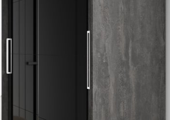 Шкаф-купе 2000 мм Комфорт BLACK EDITION (Стиль) в Сысерти - sysert.mebel-e96.ru