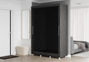 Шкаф-купе 2000 мм Комфорт BLACK EDITION (Стиль) в Сысерти - sysert.mebel-e96.ru