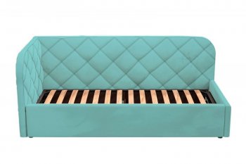 Кровать-софа мягкая Комфорт-Л РОМБ с ПМ, Левая (бирюзовый) (Редмисон) в Сысерти - sysert.mebel-e96.ru