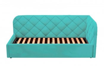 Кровать-софа мягкая Комфорт-П РОМБ с ПМ, Правая (бирюзовый) (Редмисон) в Сысерти - sysert.mebel-e96.ru