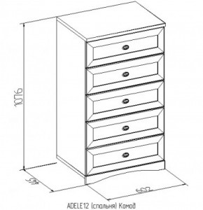 Комод 12 Адель в Сысерти - sysert.mebel-e96.ru