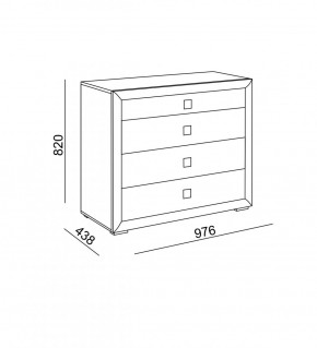 Комод малый Глэдис (модуль 26) в Сысерти - sysert.mebel-e96.ru