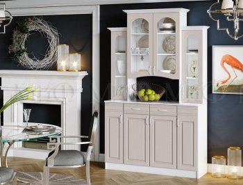 Буфет Констанция 4-х створчатый Мускат (Миф) в Сысерти - sysert.mebel-e96.ru