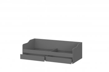 Кровать с ящиками КР-2 графит серый (СВ) в Сысерти - sysert.mebel-e96.ru
