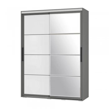 Шкаф-купе 1600 мм Крафт-6 графит (БТС) в Сысерти - sysert.mebel-e96.ru