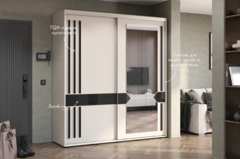 Шкаф-купе 2000 мм Крафт-9 белый кашемир  (БТС) в Сысерти - sysert.mebel-e96.ru