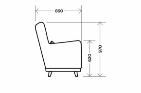 Кресло Интерьерное Dark Brown в Сысерти - sysert.mebel-e96.ru